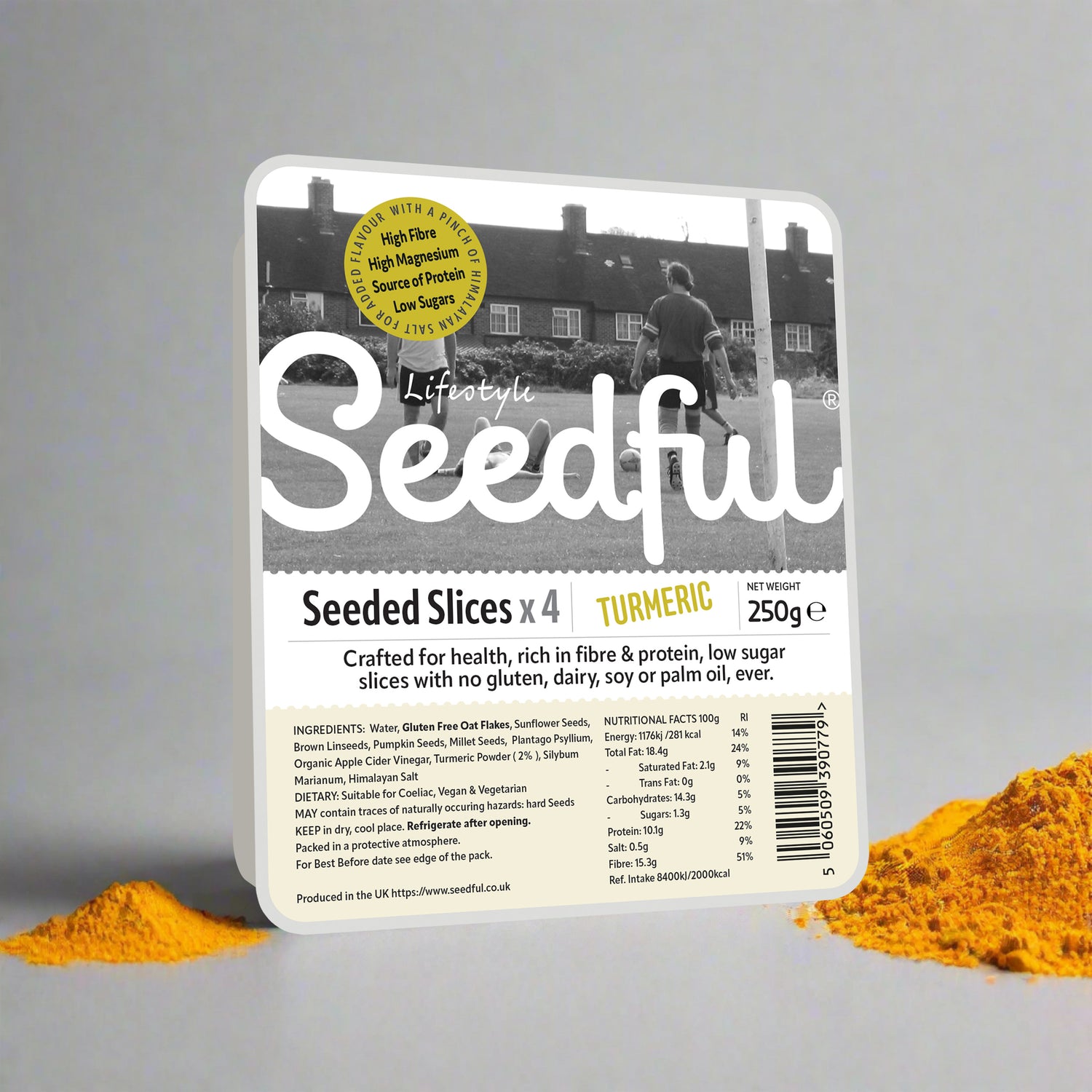 1 x 250g SEEDFUL Slices with Turmeric ( 4 Slices Each Pack )