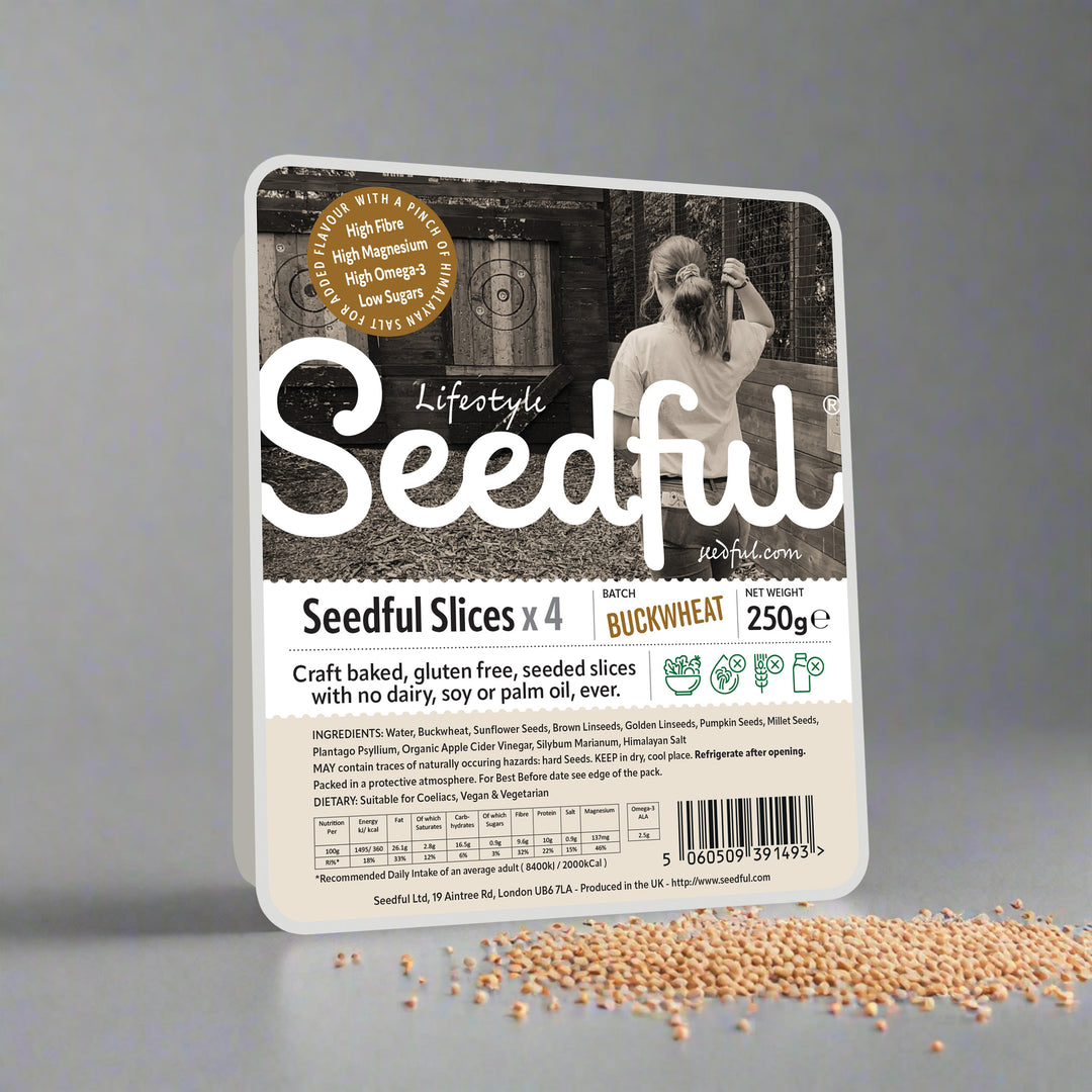 1 x 250g SEEDFUL Buckwheat Slices ( 4 Slices Each Pack )