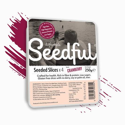 1 x 275g SEEDFUL Slices with Cranberries ( 4 Slices Each Pack )