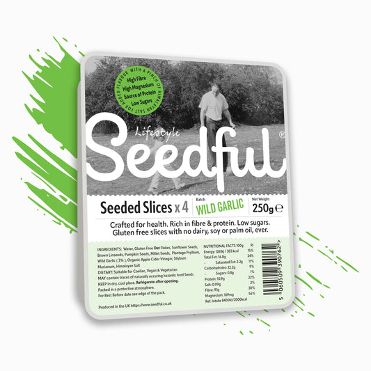 10 x 250g SEEDFUL Slices with Wild Garlic ( 4 Slices Each Pack )