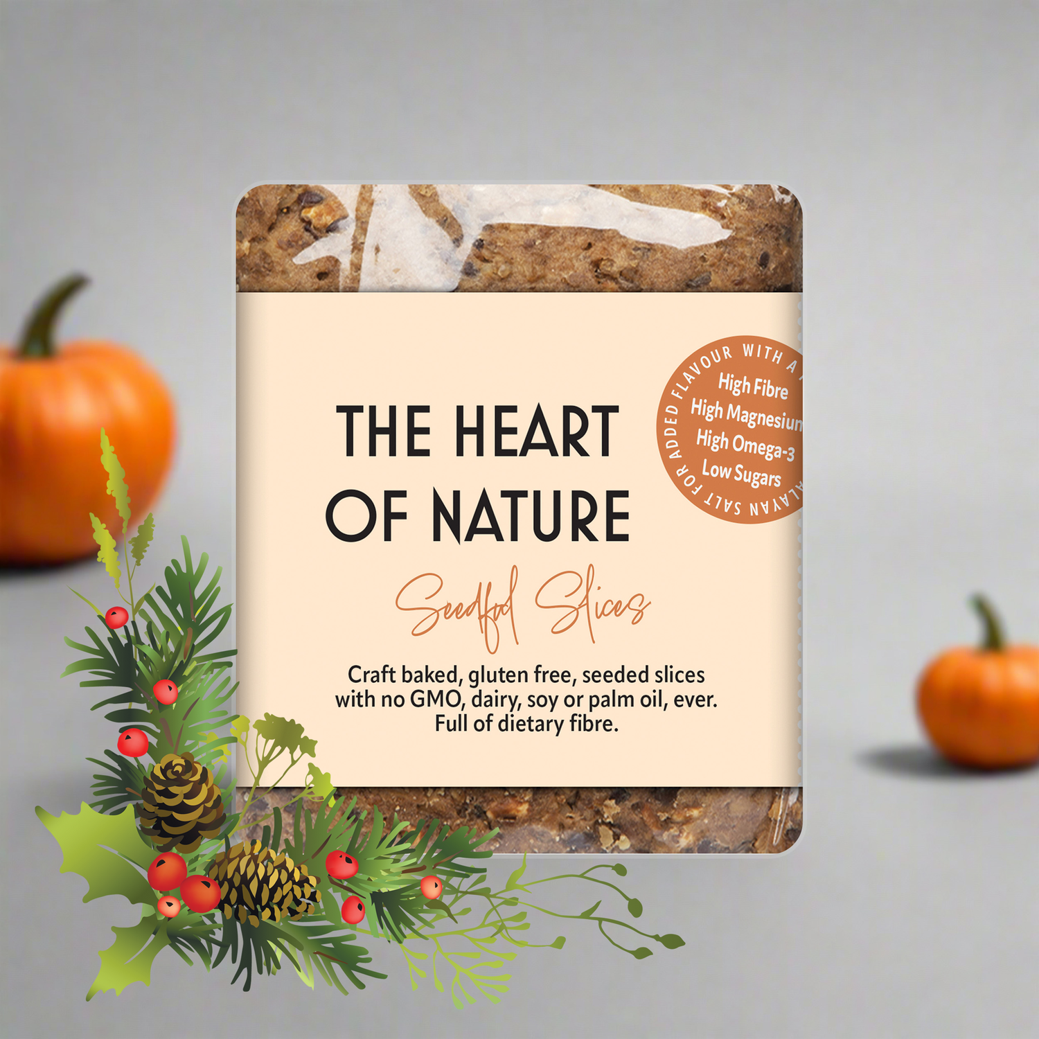 1 x 500g THE HEART OF NATURE - Original Fibre & Protein Slices ( 8 Slices Pack ) - BBC Dragon's Den Winner